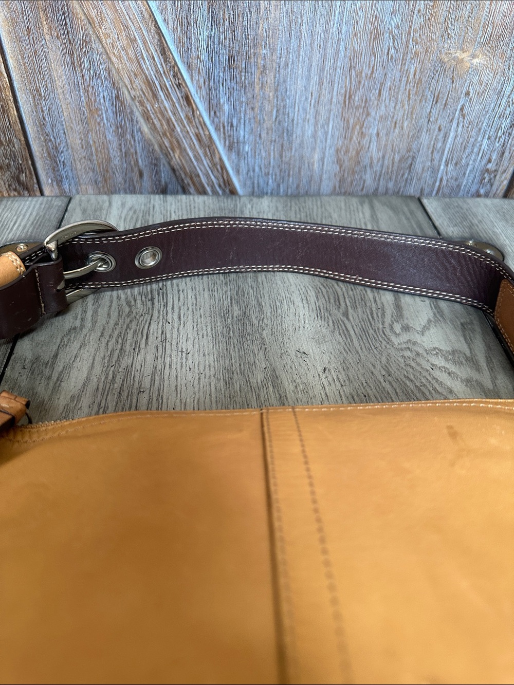 Coach F13100 Leather Hobo Shoulder Bag - Picture 7 of 16